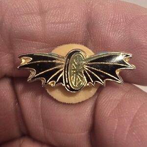 Vintage Bat Winged Wheel Pin.